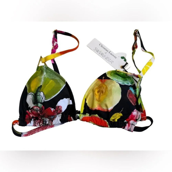 Women's Bikini Top recycled material Swiminista x Christian Lacroix XS - Picture 2 of 5